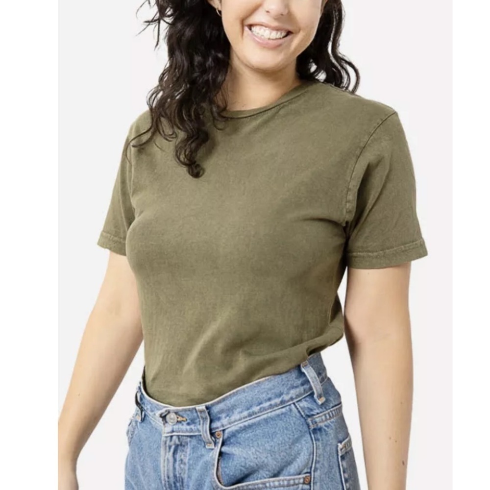 Lane Seven Green Vintage Wash T-Shirt NWT XS